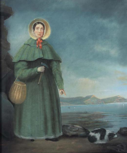 ©B.J. Donne - portret van Mary Anning